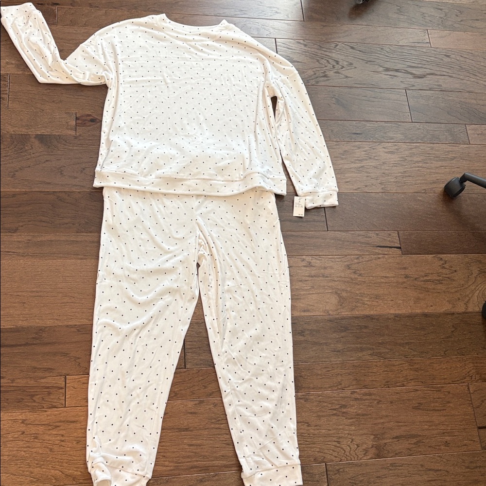White Polka Dot Pajama Set by Auden from target